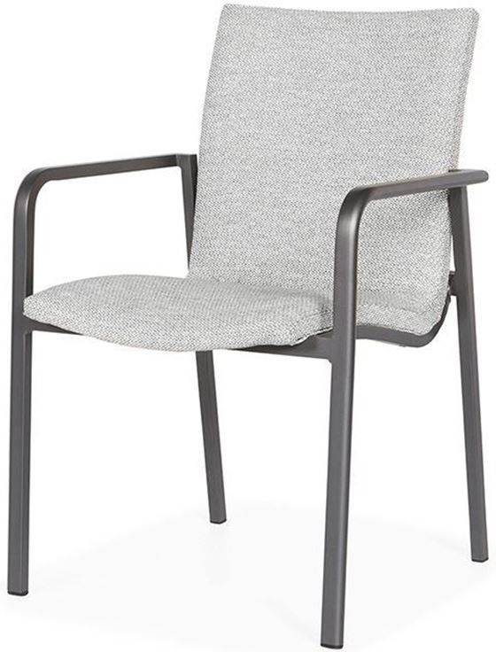 SUNS Anzio dining chair MRG | Soft grey mixed weave