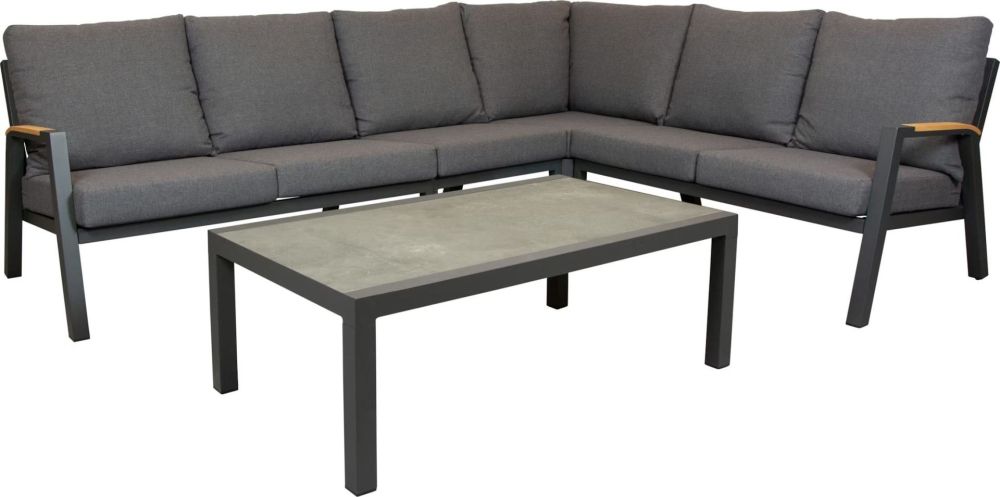 Relax Loungeset Sumatra XL 5-Delig met tafel Andorra 120 cm